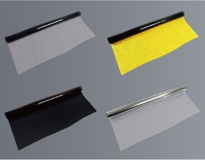 ESD PVC Curtain Film (Grid, Clear, Yellow, Black)