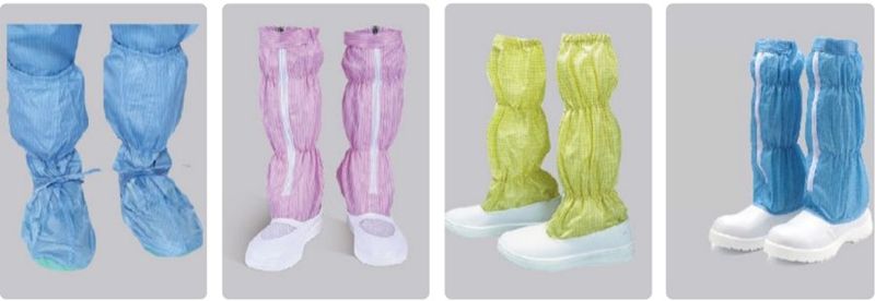 ESD Cleanroom Boots (Soft, PVC, PU or Steel-Toe Sole)
