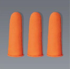 Orange Anti-Slip Finger Cots – Finger Cots supplied by PANDA COLLECTIONS, Singapore