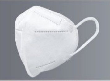 KN95 White Foldable Masks, 5-Layer