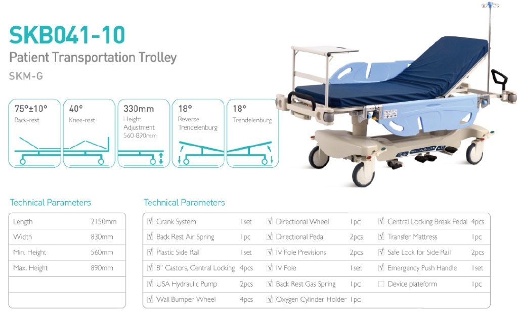 SKM-F Patient transportation trolley SKB041-10 product image