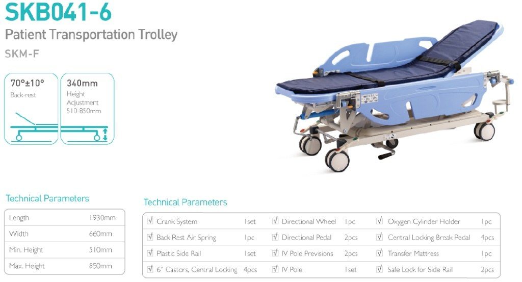 SKM-F Patient transportation trolley SKB041-6 product image
